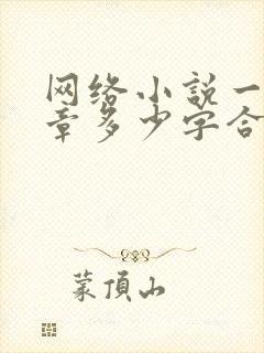 网络小说一般一章多少字合适