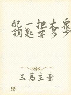 配一把大众的车钥匙要多少钱