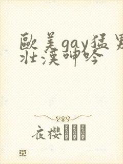 欧美gay猛男壮汉呻吟