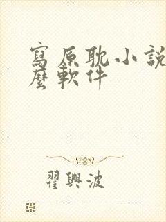 写原耽小说用什么软件