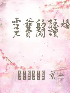 霍爷的隐婚暖妻免费阅读