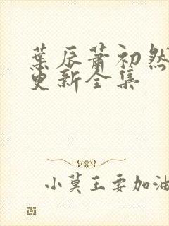 叶辰萧初然最新更新全集