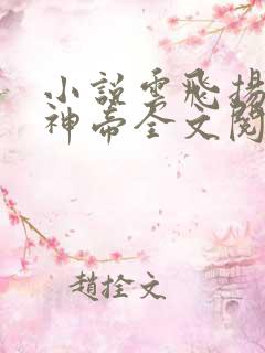小说云飞扬天武神帝全文阅读免费