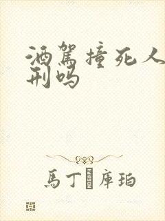 酒驾撞死人要判刑吗