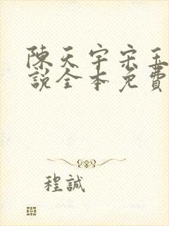 陈天宇宋玉婷小说全本免费阅读