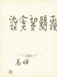 沈念初顾承安小说免费阅读