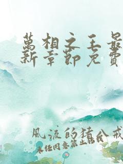 万相之王最快更新章节免费下载