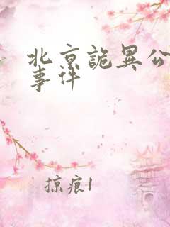 北京诡异公交车事件