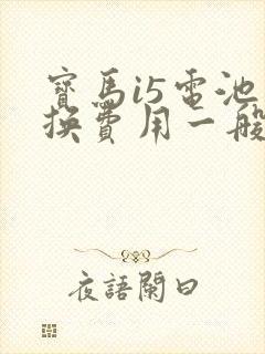宝马i5电池更换费用一般几万
