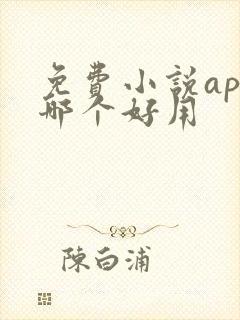 免费小说app哪个好用 免费小说app哪个好用