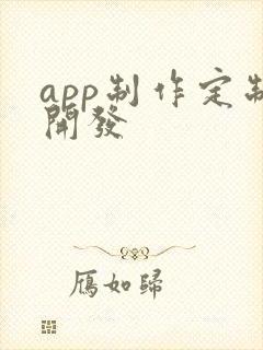 app制作定制开发