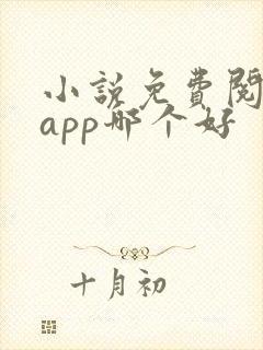 小说免费阅读的app哪个好