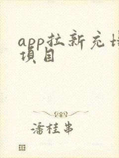 app拉新充场项目