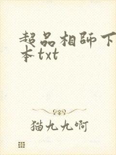 超品相师下载全本txt