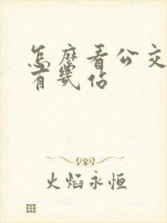 怎么看公交车还有几站