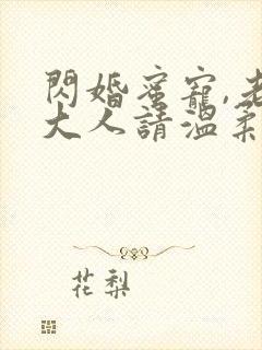 闪婚蜜宠,老公大人请温柔