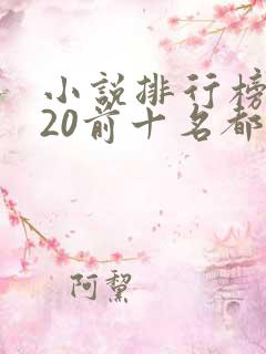 小说排行榜2020前十名都市