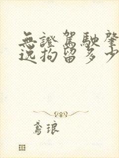 无证驾驶肇事逃逸拘留多少天