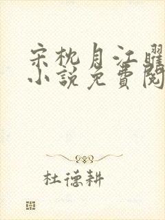 宋枕月江曜君的小说免费阅读无弹窗