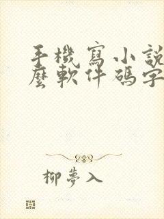 手机写小说用什么软件码字