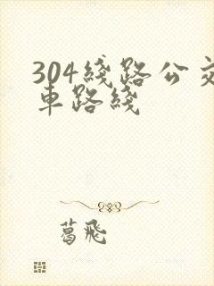 304线路公交车路线 304线路公交车路线