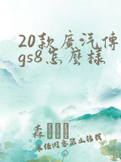 20款广汽传祺gs8怎么样