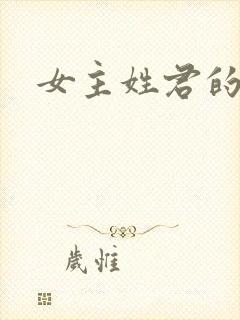 女主姓君的小说