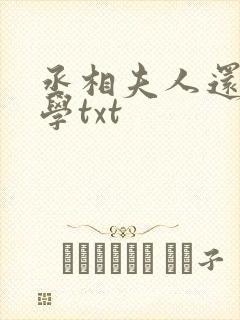 丞相夫人还在上学txt