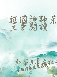 护国神帅叶无道免费阅读