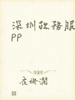深圳政务服务app