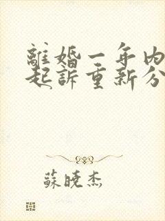 离婚一年内可以起诉重新分割财产吗