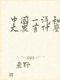 中国一汽和一汽大众有什么区别