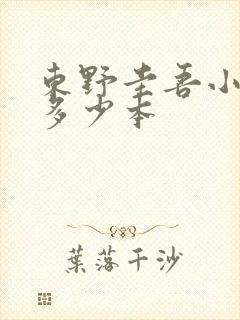 东野圭吾小说有多少本