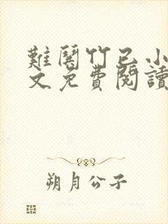 难哄竹已小说全文免费阅读无删减