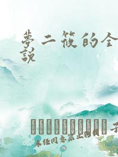 梦二筱的全部小说