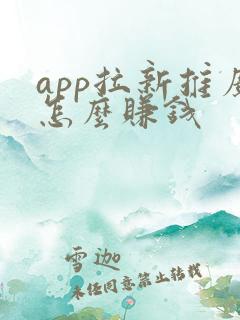 app拉新推广怎么赚钱
