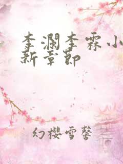 李澜李霖小说最新章节