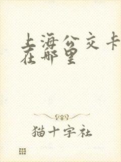 上海公交卡退卡在哪里 上海公交卡退卡在哪里