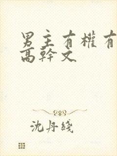 男主有权有势的高干文