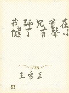 我师兄实在太稳健了 有声小说 我师兄实在太稳健了 有声小说