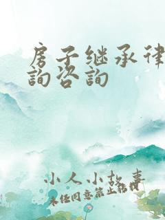 房子继承律师咨询咨询