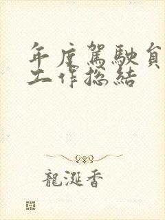 年度驾驶员个人工作总结