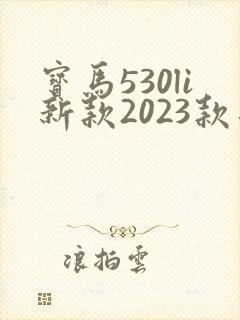 宝马530li新款2023款落地价 宝马530li新款2023款落地价