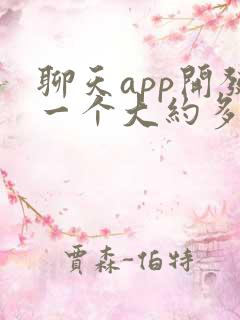 聊天app开发一个大约多少钱