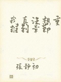 我真没想重生啊推到章节