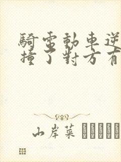 骑电动车逆行被撞了对方有责任吗