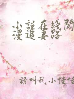 小说在线阅读漫漫追妻路