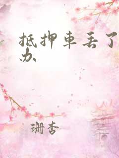 抵押车丢了怎么办