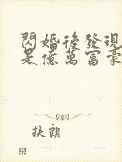 闪婚后发现老公是亿万富豪小说txt