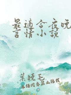 最适合夜晚看的言情小说